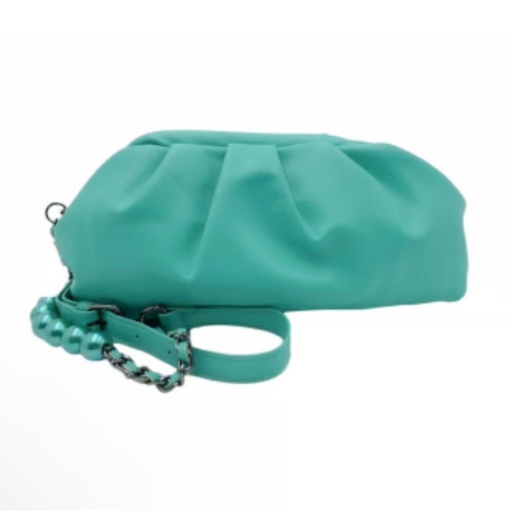 NWT- Badgley Mischka wrapped frame crossbody in green color- style 4147 - Picture 2 of 10